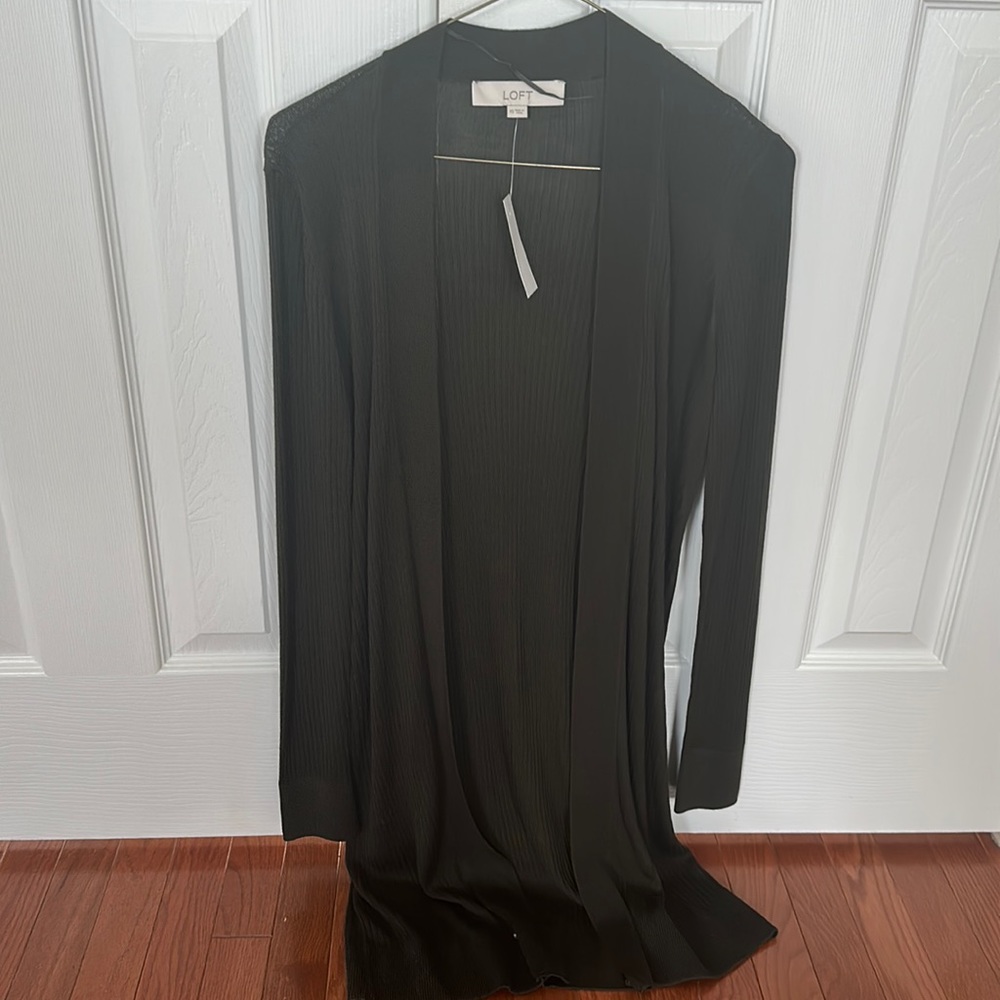 Ann Taylor loft long ribbed sweater
